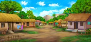 Village House - Sketlix Ghar Background