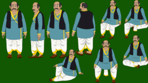Mukhiya Village Leader Character - Sketlix 2D Characters
